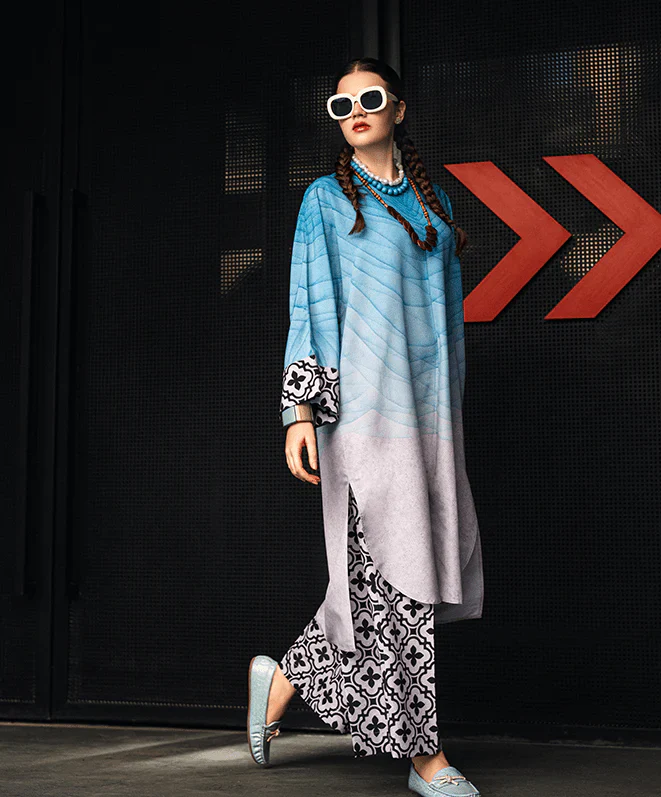 Aqua (Stitched 2 Pcs) - Image 3