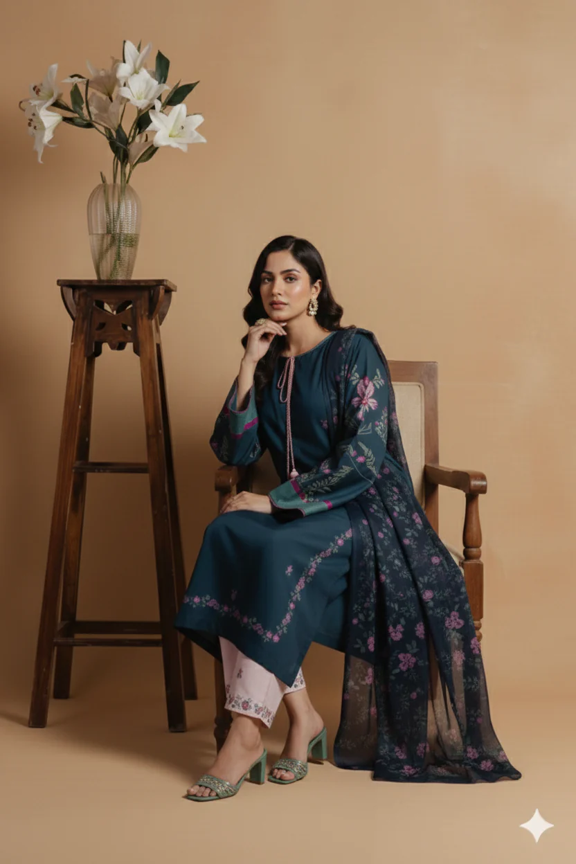 Ensemble (Stitched 3 Pcs) - Image 4