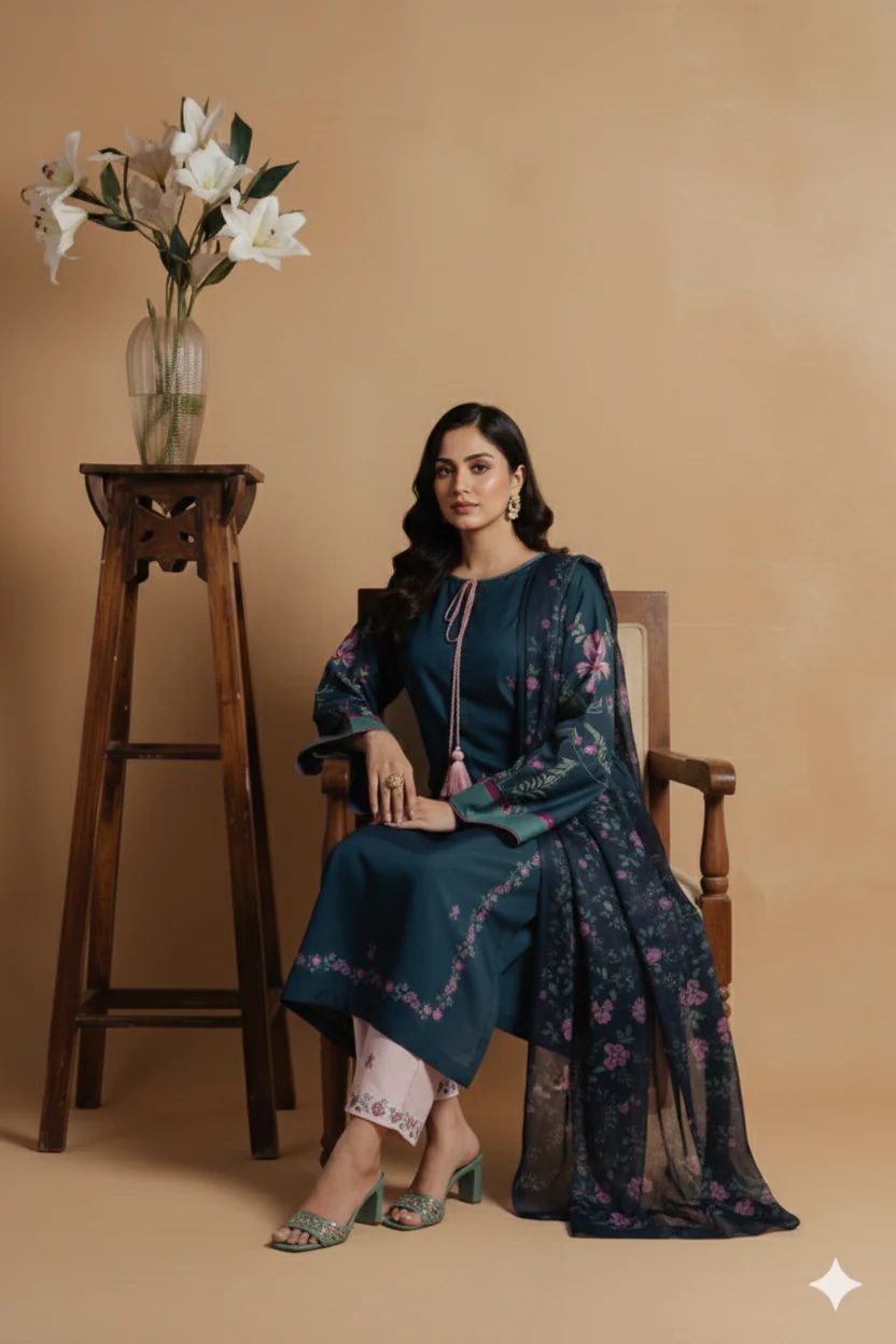 Ensemble (Stitched 3 Pcs) - Image 5