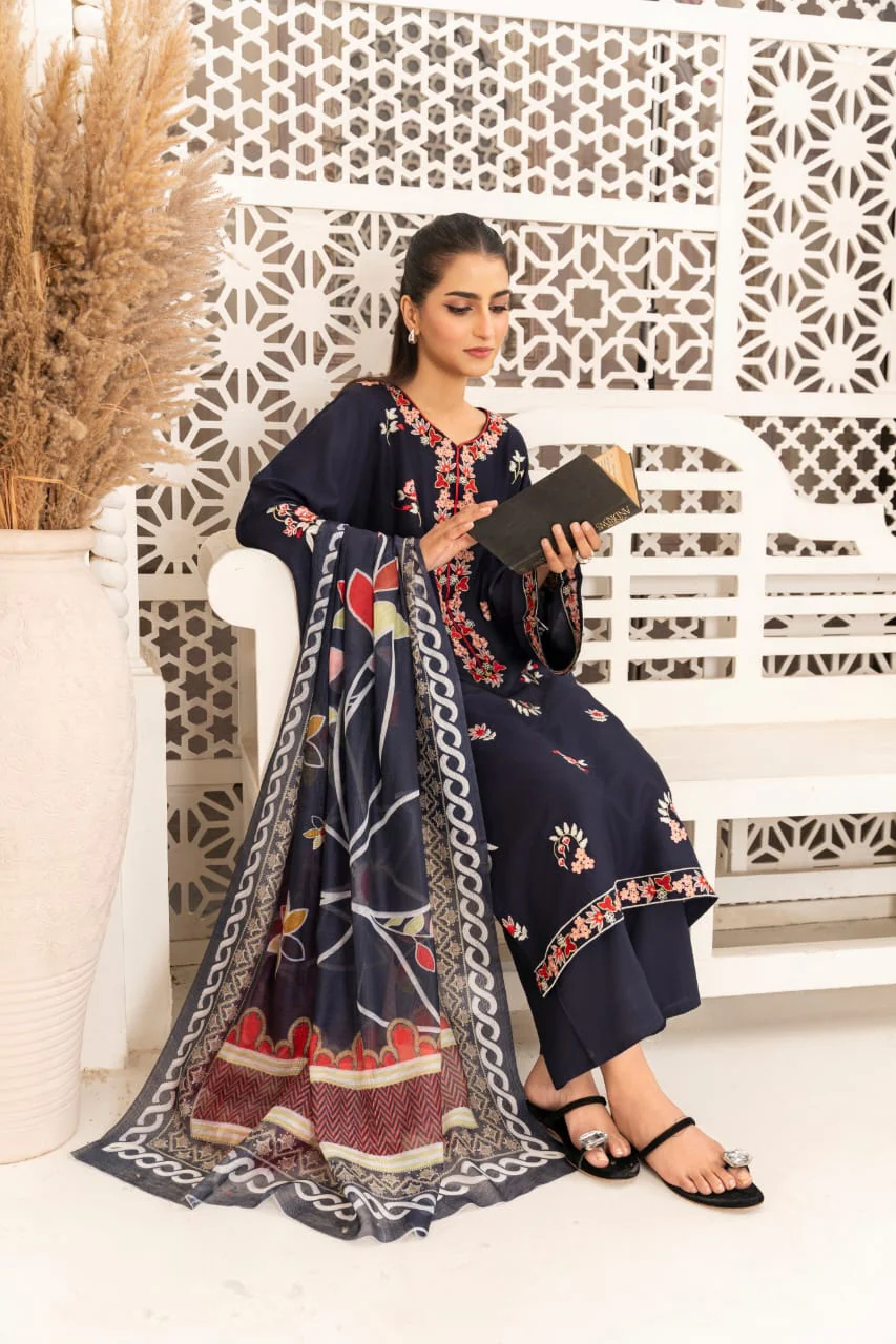 LAVISH EMBROIDERY (STITCHED 3 PCS) - Image 2