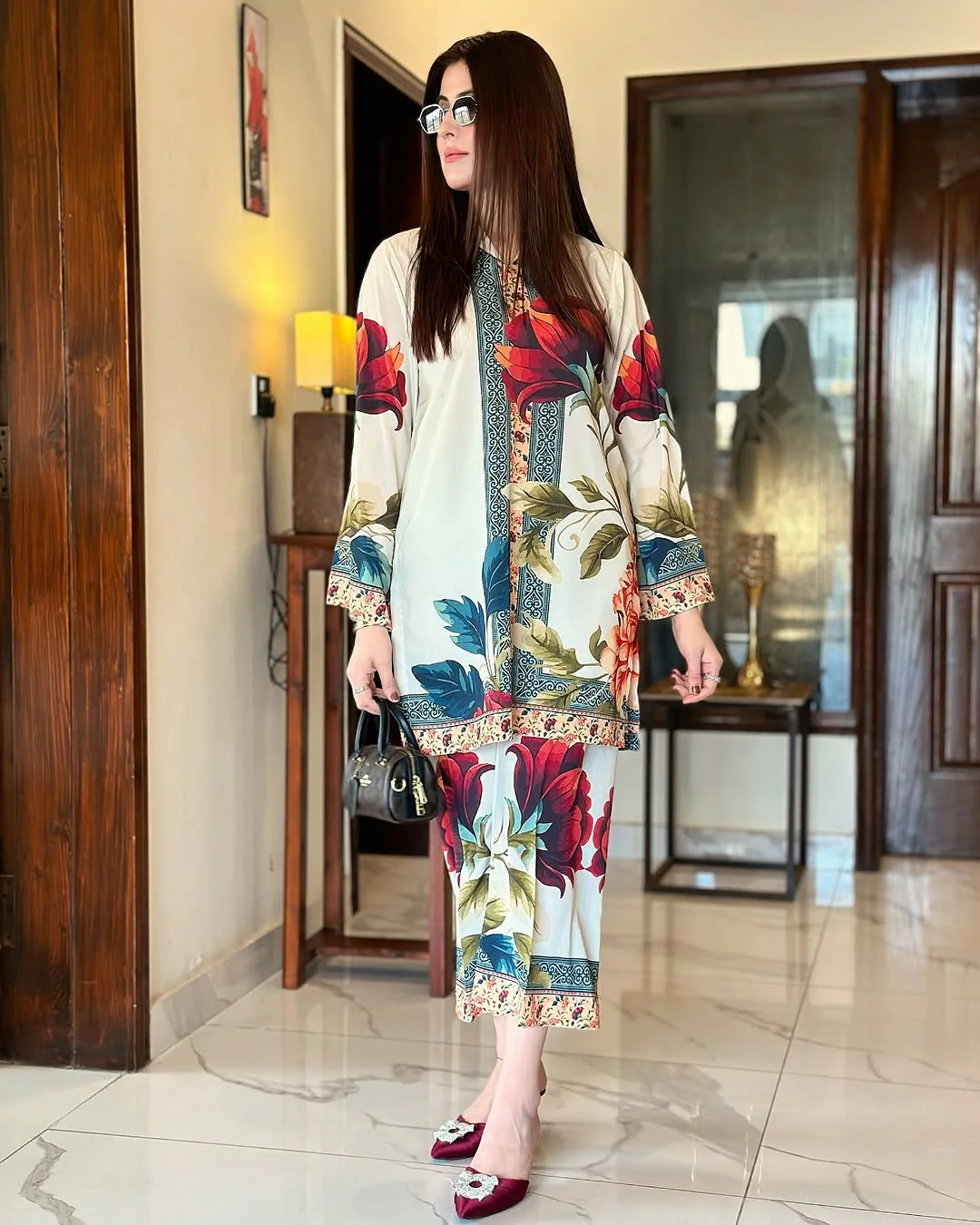 Majestic Rose OffWhite (Digital Printed 2 Pcs) - Image 10