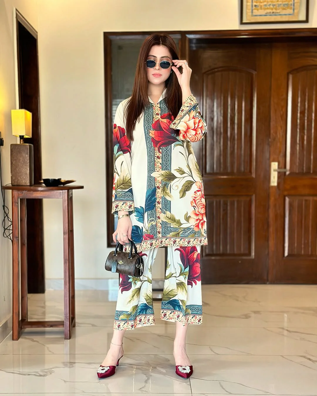 Majestic Rose OffWhite (Digital Printed 2 Pcs) - Image 4
