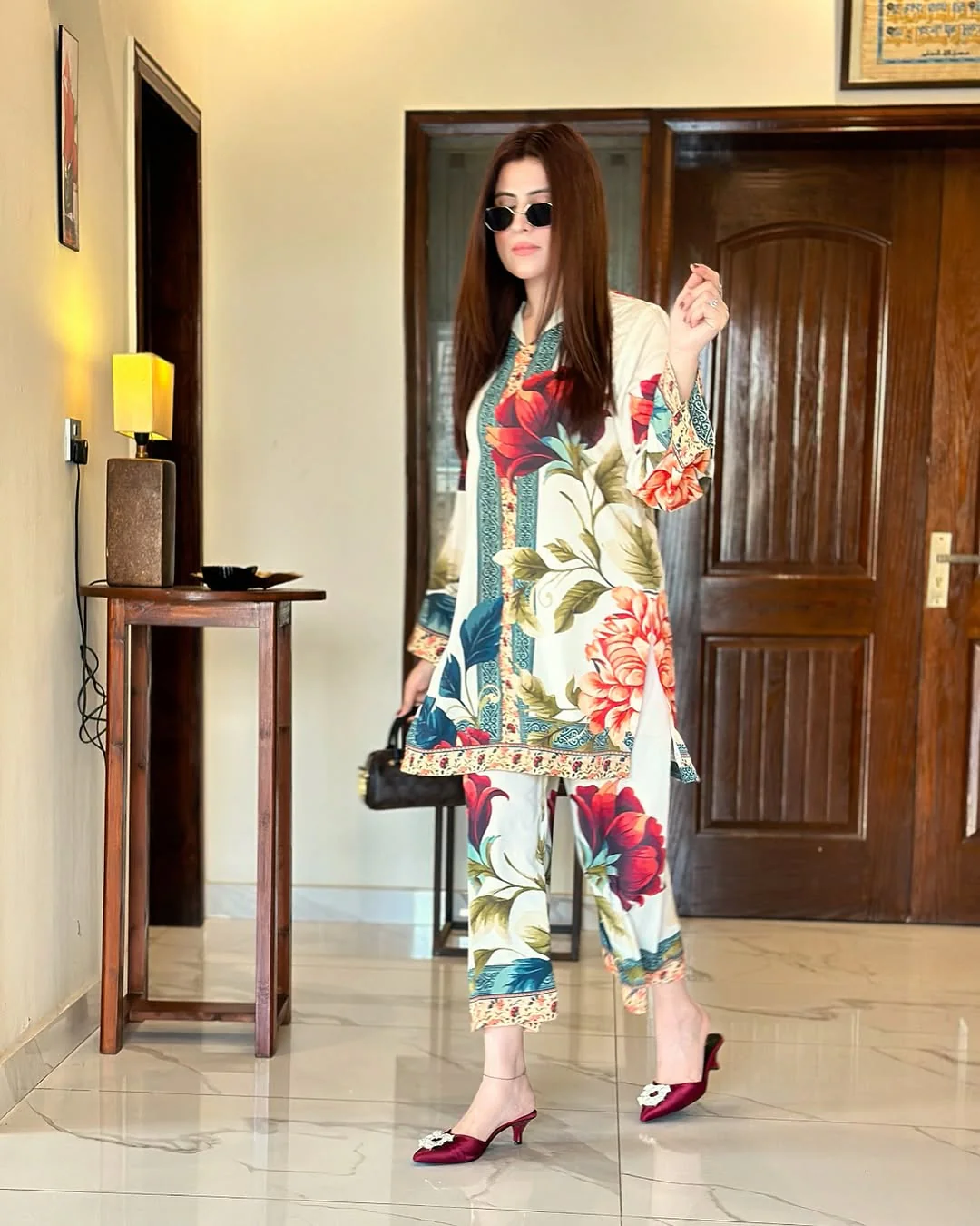 Majestic Rose OffWhite (Digital Printed 2 Pcs) - Image 6