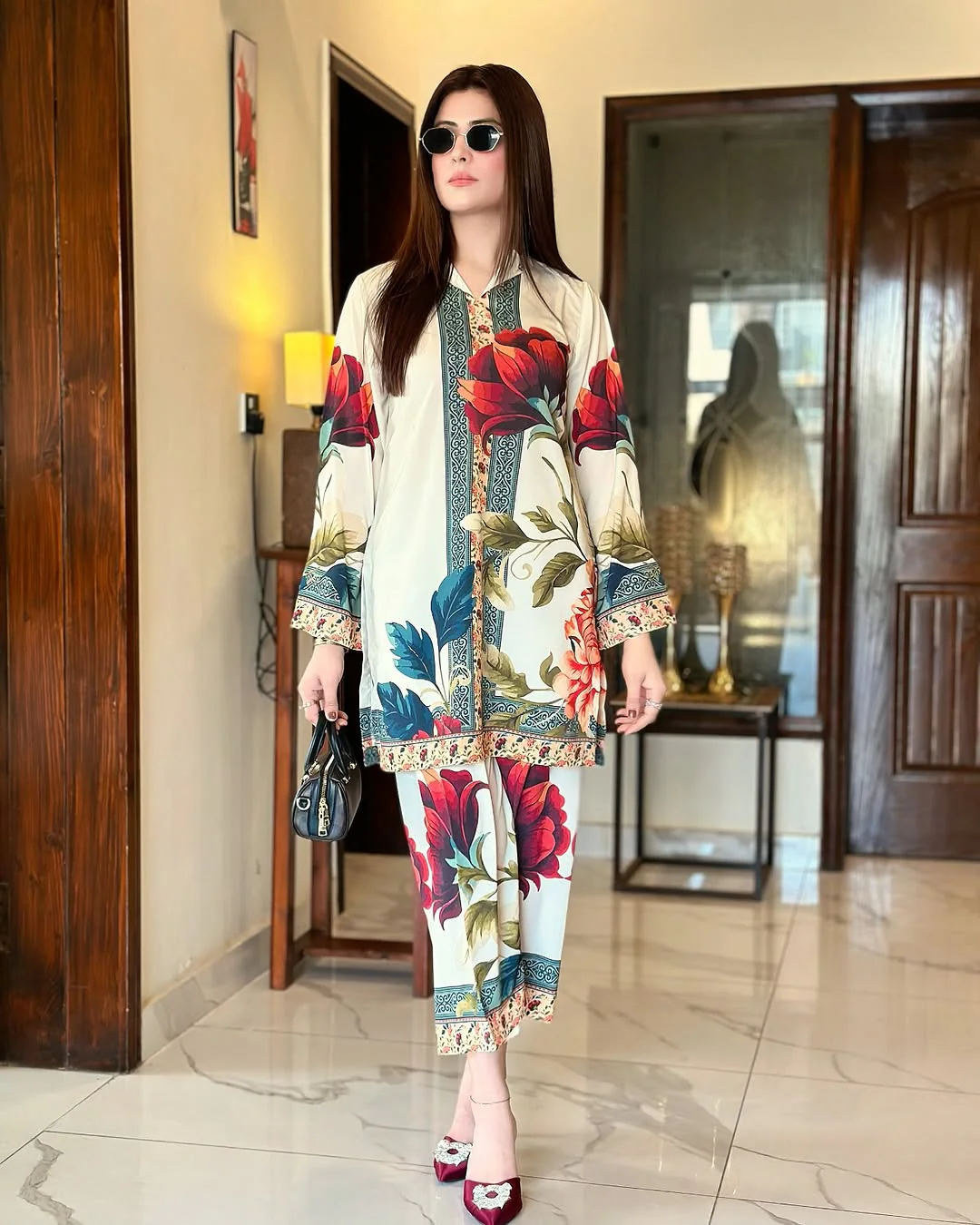 Majestic Rose OffWhite (Digital Printed 2 Pcs) - Image 7