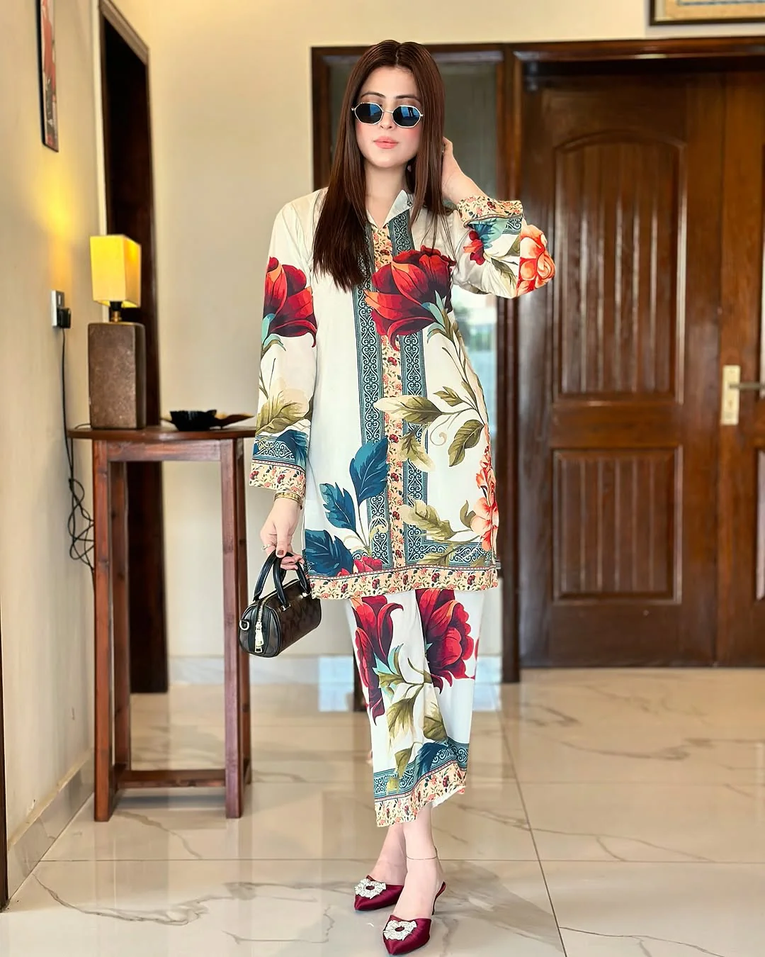 Majestic Rose OffWhite (Digital Printed 2 Pcs) - Image 9