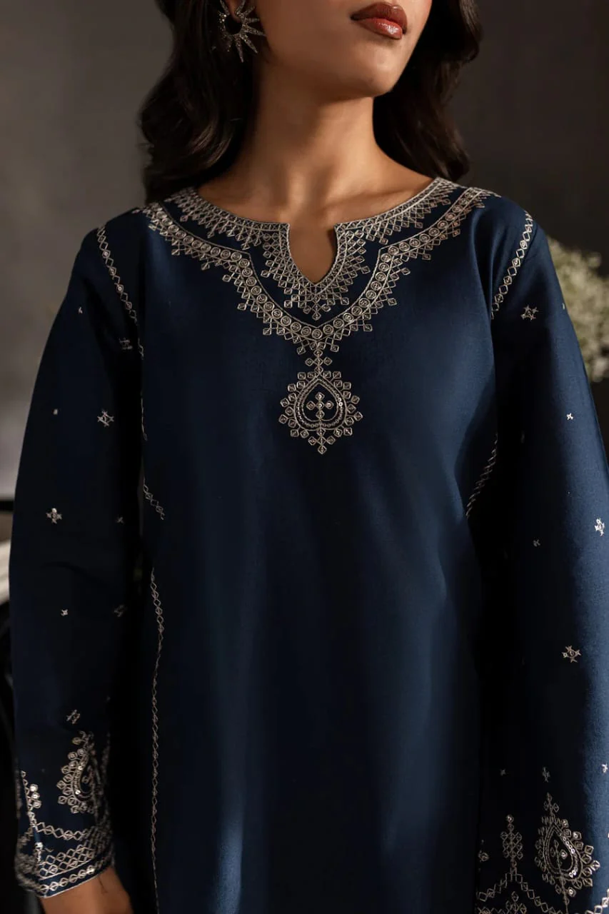 Sage Blue (Embroided 2 PCs) - Image 6