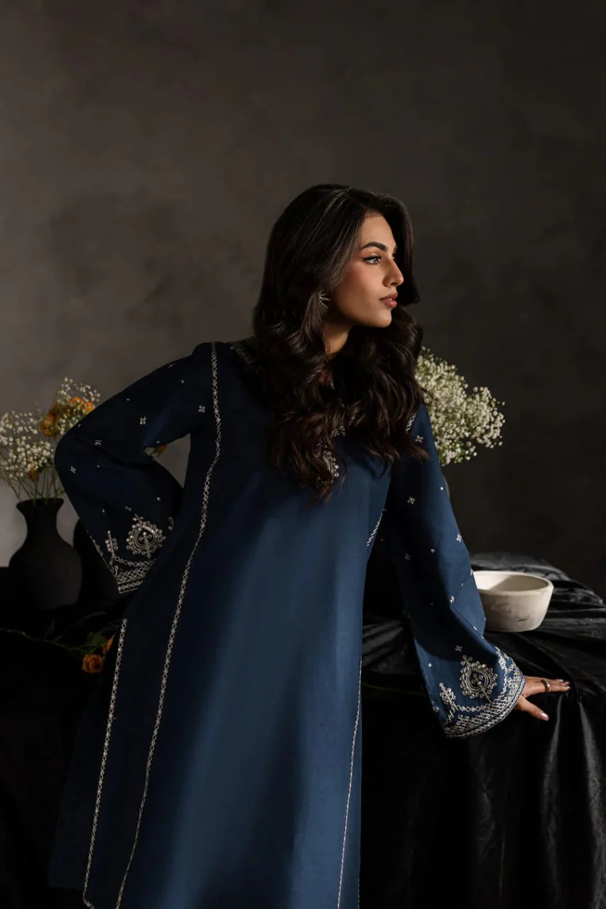 Sage Blue (Embroided 2 PCs) - Image 8