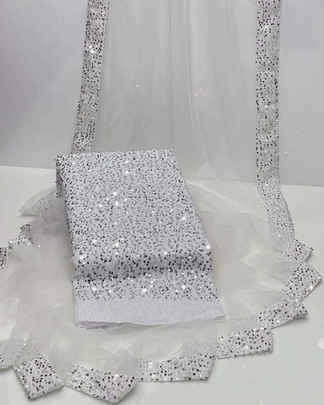 Shimer sarhee (unstitched) - Image 8