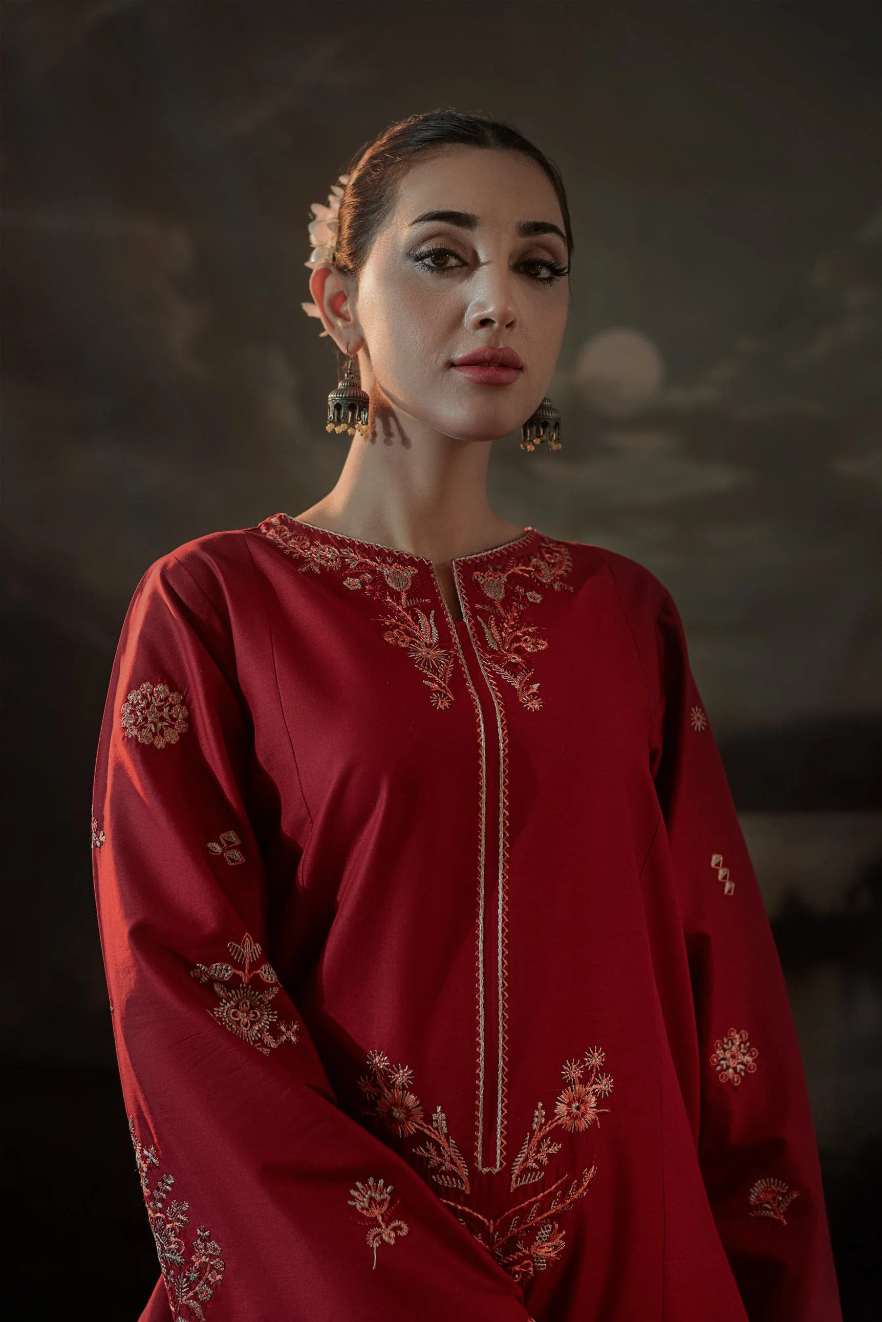 Tulip Long Length (Embroided 2 PCs) - Image 7