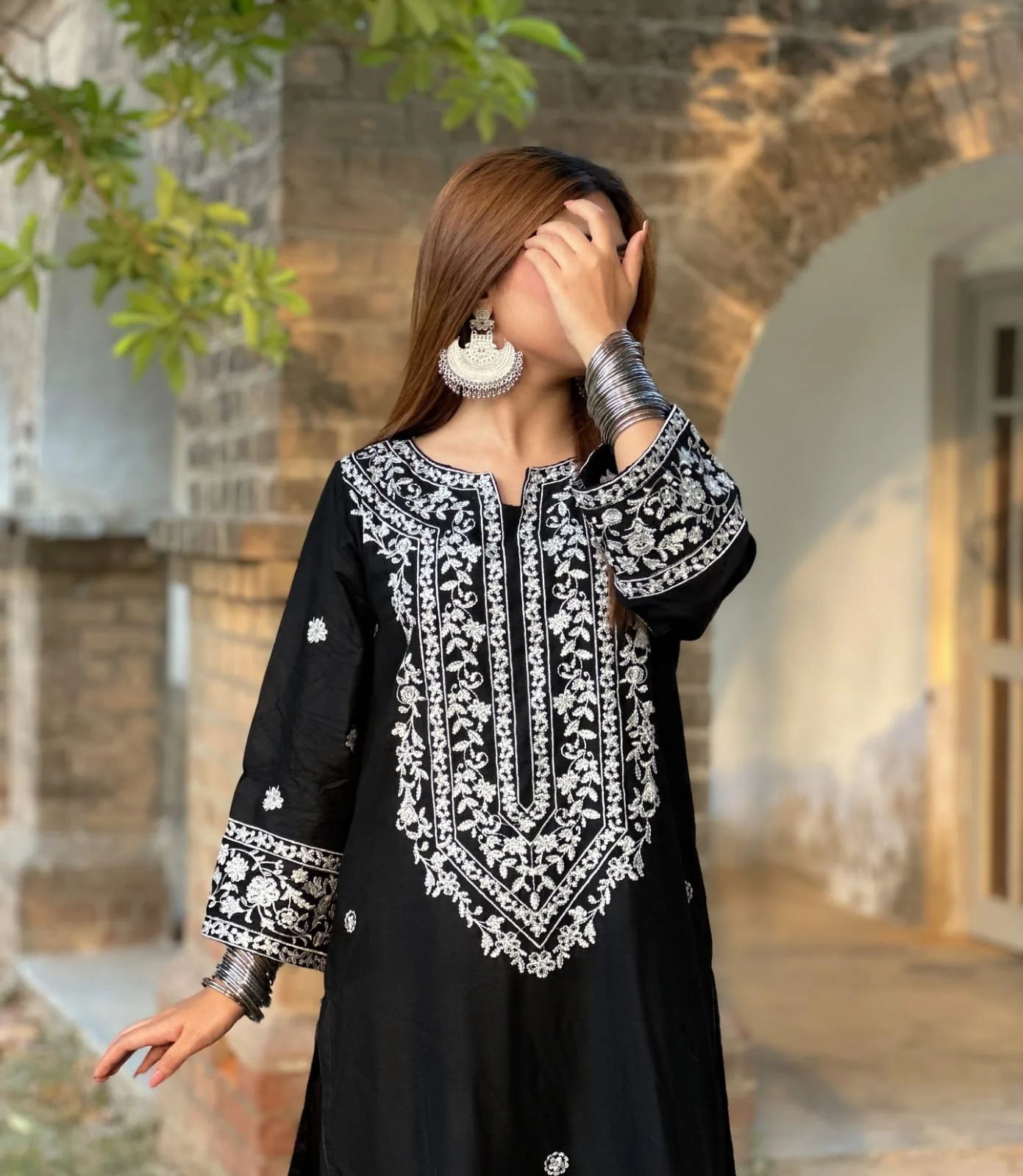 Black Bloom (Embroided 2 PCs) - Image 11